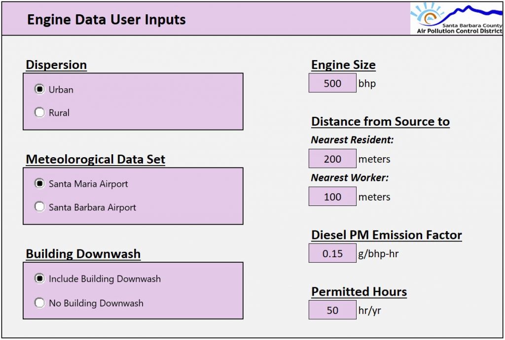 DICE Health Risk Assessment Screening Tool Santa Barbara County Air