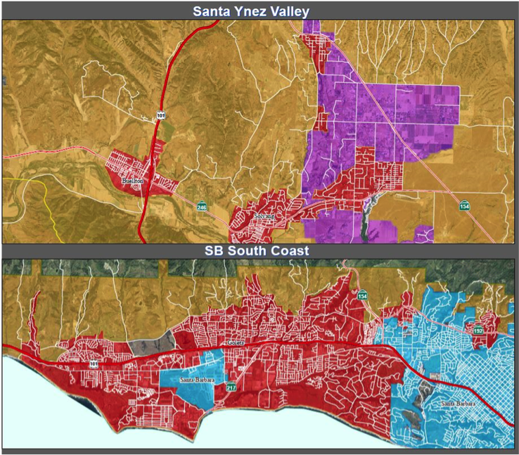 No-Burn Township Areas Santa Ynez and SB South Coast